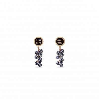 MIU MIU BEADED EARRINGS